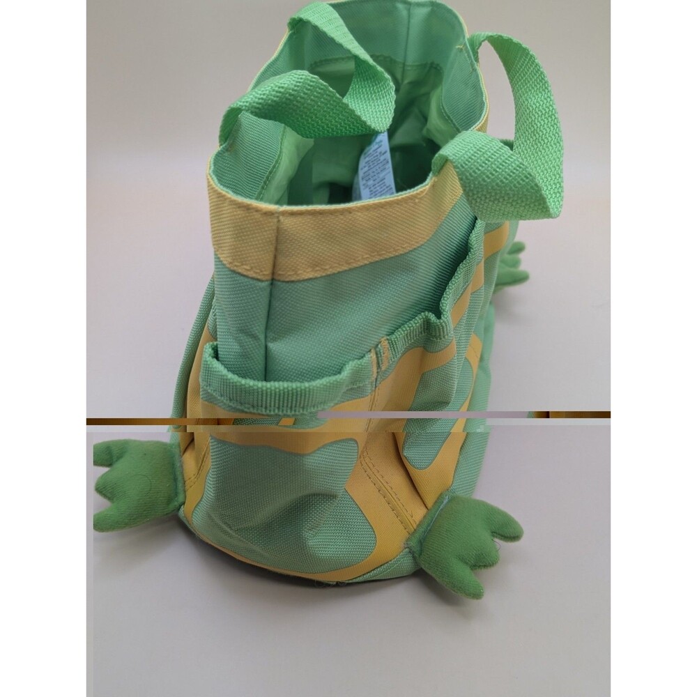 Melissa & Doug Sunny Patch Frog Kids Play Tote Bag Multi Pocket Green - Picture 5 of 10